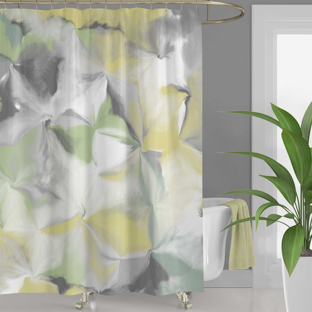 Abstract Art Shower Curtain and Bath ...