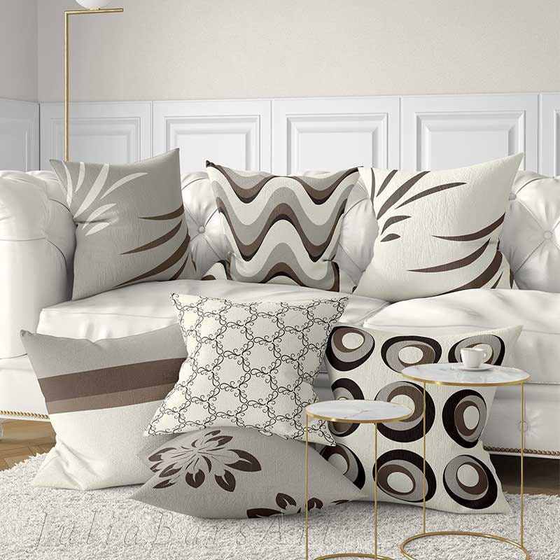 Gray and beige pillow covers hot sale