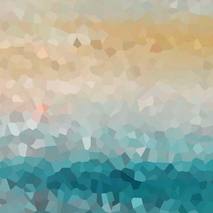 May include: Abstract background with a gradient of light beige, light blue, and teal colors. The colors are arranged in horizontal bands, with the beige at the top and the teal at the bottom. The colors are blended together in a soft, abstract way, creating a sense of depth and movement.