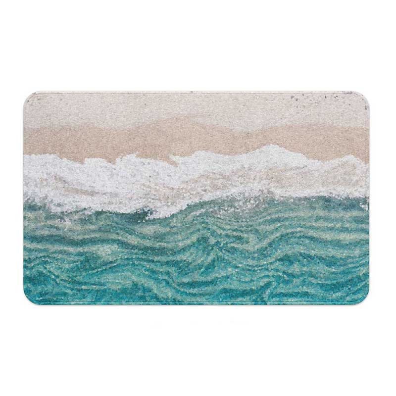 Turquoise Waters - Bath Mat — Beach Surf Decor by Nature