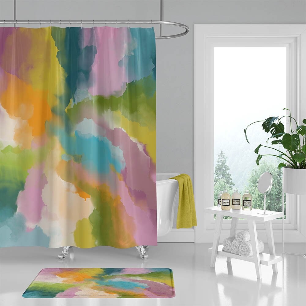 Abstract clearance shower curtain