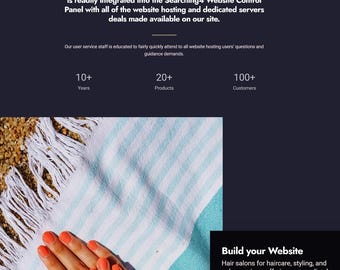 Sitio web para salón de belleza, crear un sitio web, creador de sitios web