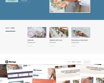 Día de la boda, dominio, alojamiento web, crear un sitio