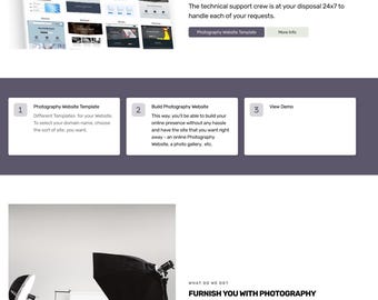Creación de sitios web de fotografía, creador de sitios web