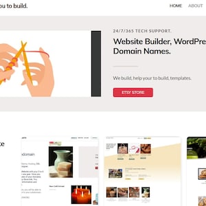 Bygg webbplatser, domännamn, webbhotell, SSL, mallar, WordPress-startups, design av e-handelswebbplatser