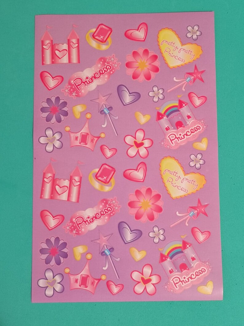 Sticker Sheets hearts stars sheets of stickers Etsy