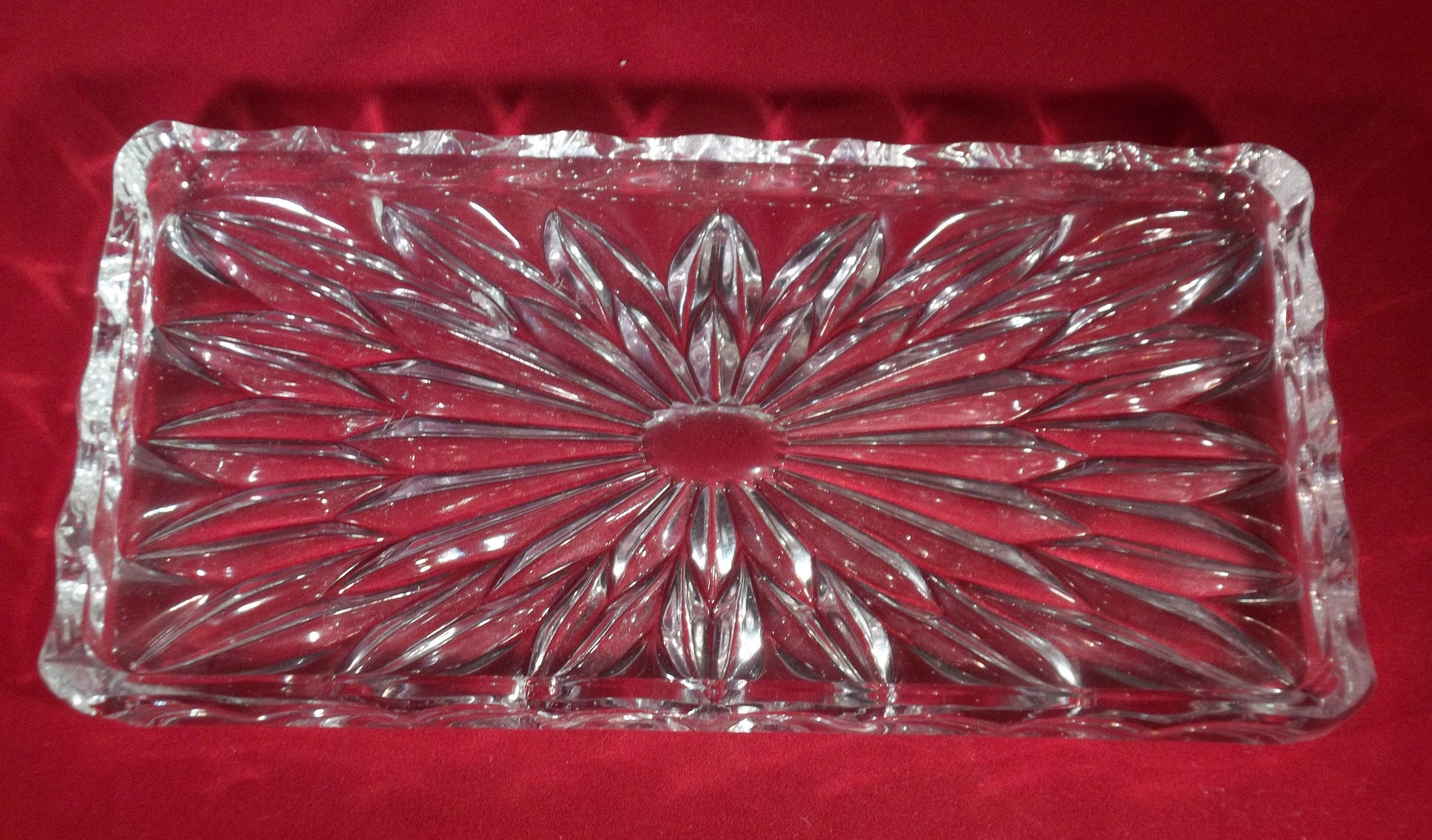 Lead crystal vanity tray Etsy