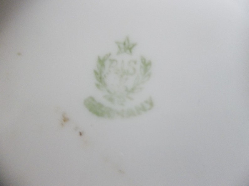 R S German covered sugar bowl