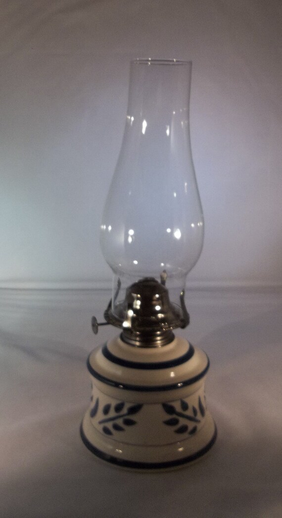 Lamplight Farms Delft Blue And White Oil Lamp Lamplight Farms Delft Blue And White