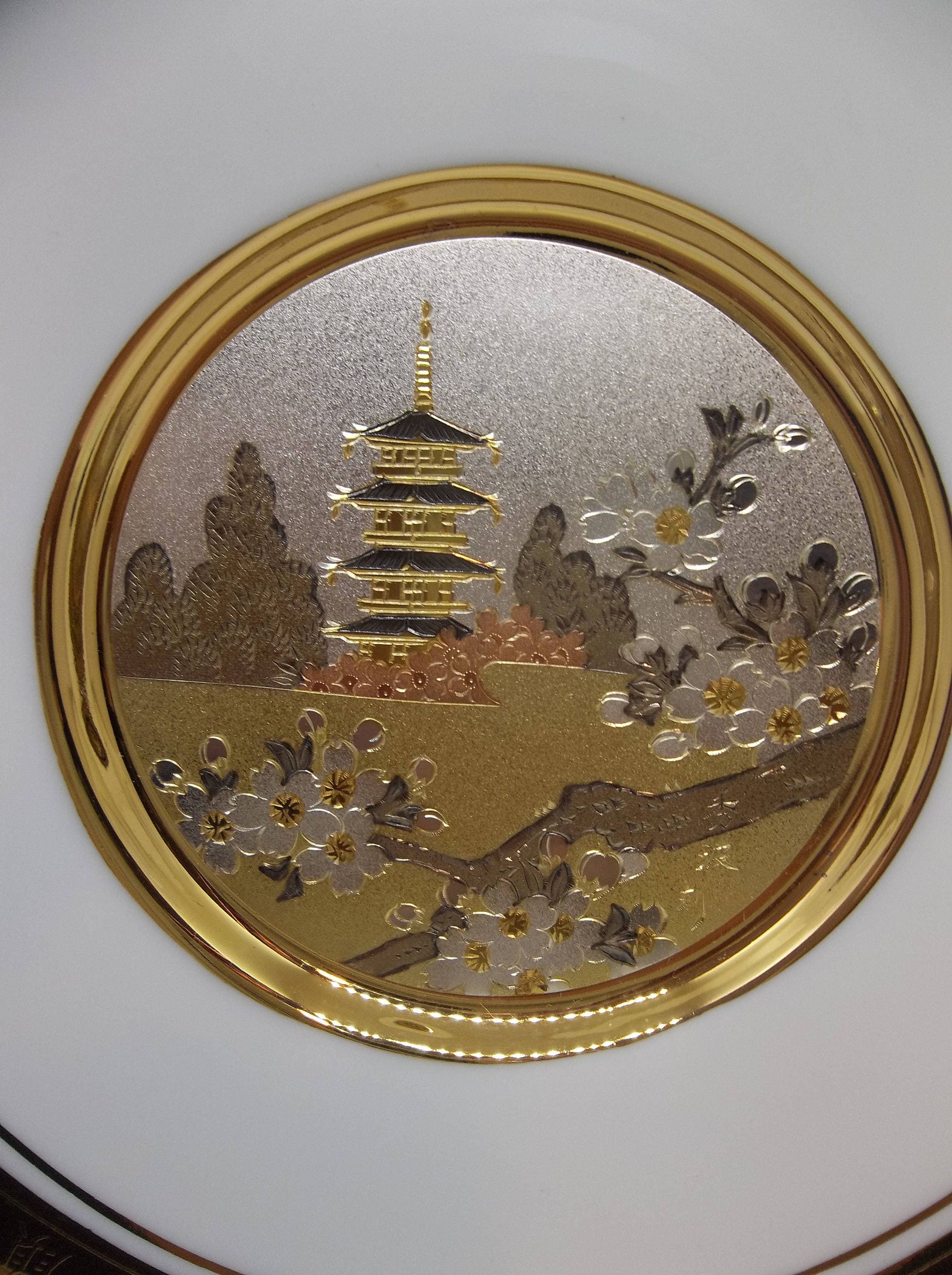 Japanese Floral Calendar Plate 3 Etsy UK