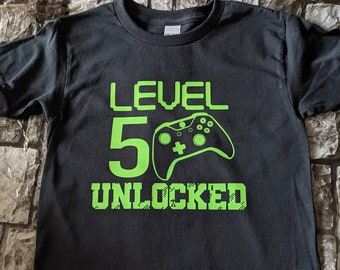Level Unlocked Birthday T-Shirt