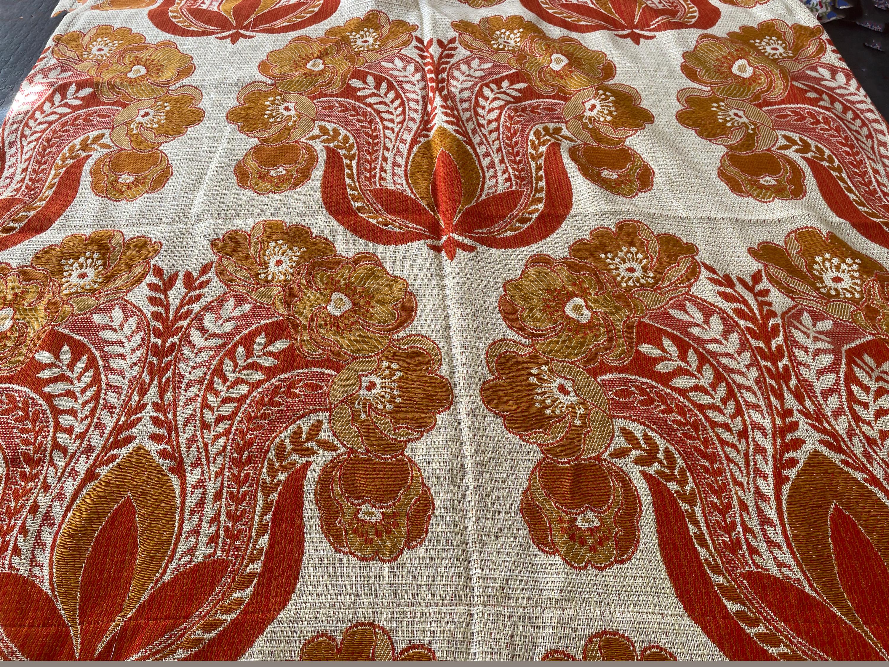 ドイツ製 70年代 ヴィンテージ生地 カーテン生地 先日ドイツから届いた