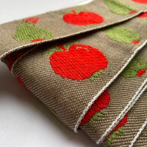 German vintage trim 70s ribbon: border 5.5 cm x 1.00 m / 55 mm