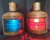 Vintage Large Copper Ship 39 s Lanterns