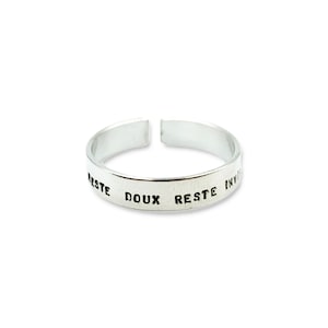 Bague homme en argent personnalisée, réglable sur mesure image 2