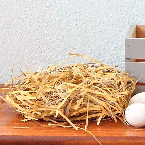 Artificial Hay, Fake Hay, Hypoallergenic Hay for Farmhouse Tier Tray and Farm Decor, Non Allergenic Hay, Barn Straw