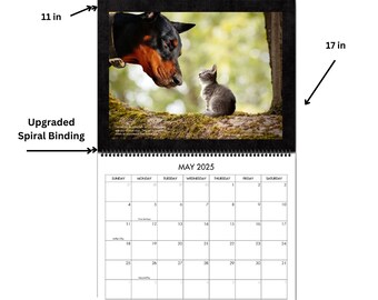 Doberman Calendar 2025 Doberman Pinscher Wall Calendar
