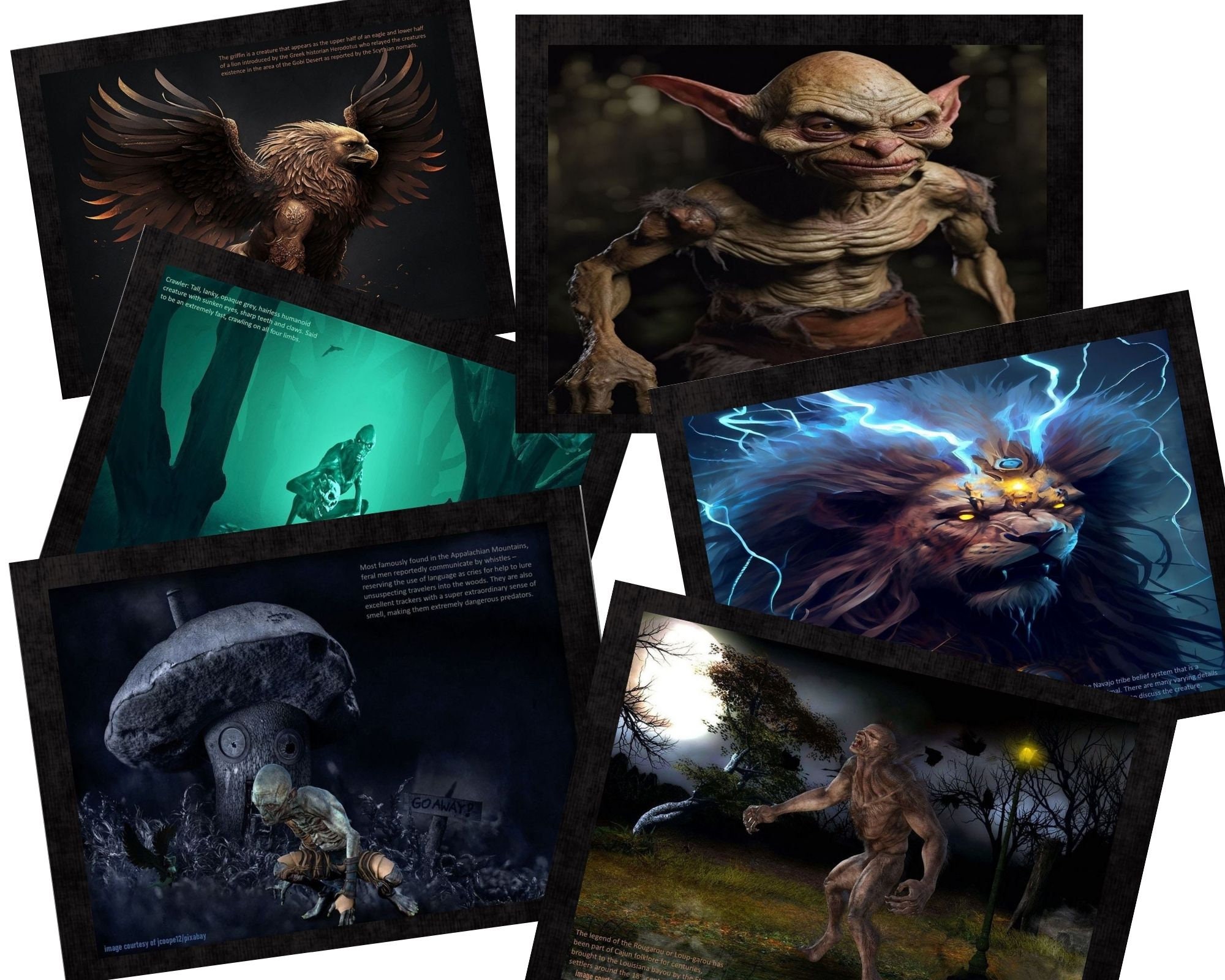 Cryptid Calendar 2024 Paranormal Werewolf Calendar Monster Etsy