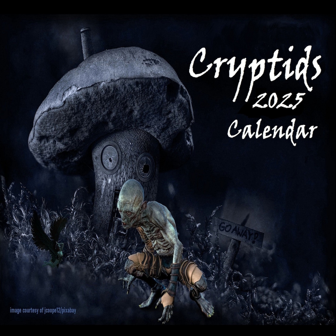 Cryptid Calendar 2025 Paranormal Werewolf Calendar Skinwalker Calendar