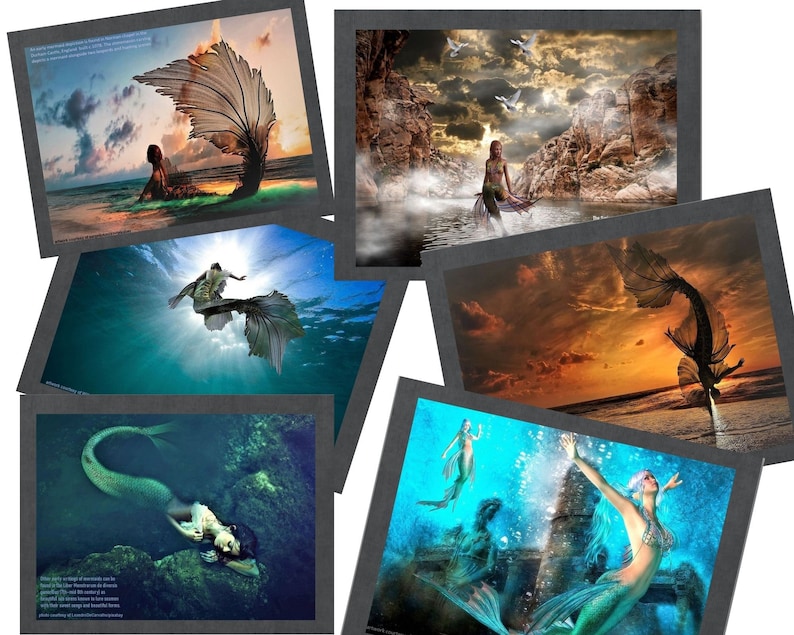 Mermaid Calendar 2023 2024 Mermaids Wall Calendar 2023 Mermaid Etsy