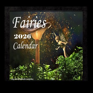 Fairy Calendar 2026 Fairies Wall Calendar Fairy Planner Appointment Date Tracker Fairy New Year Calendar Faery Calendar Fae Gift