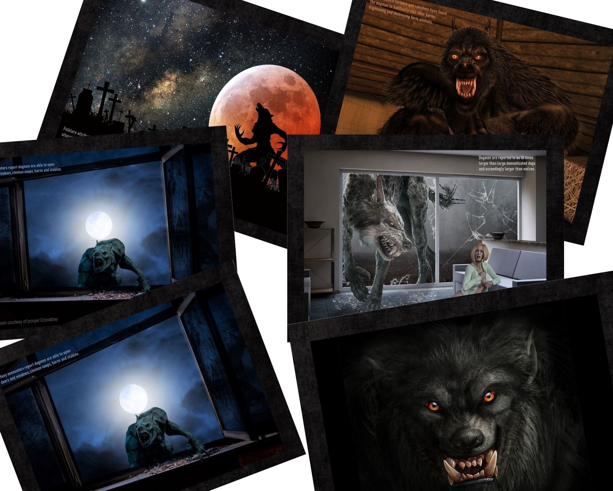 Dogman Calendar 2025 Dogman Art Wall Decor Werewolf Calendar Etsy