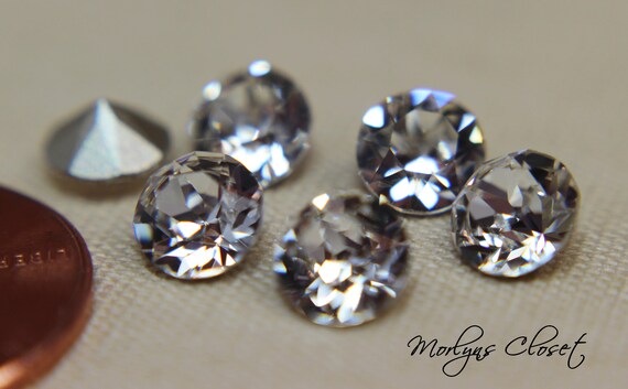 29ss 6mm Chaton Crystal Clear Swarovski 1088 Xirius Pointed Back 18 pieces