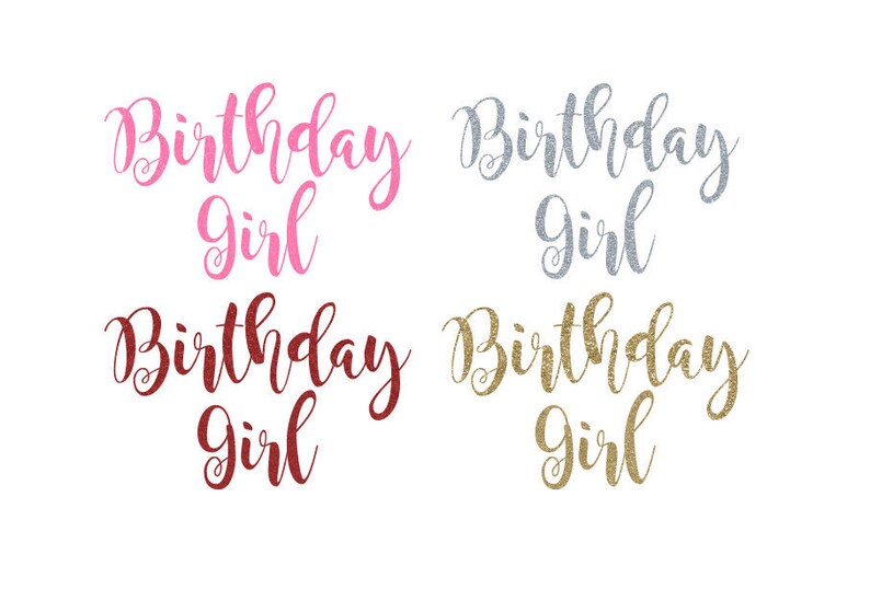 Glitter Birthday Birthday Girl Shirt Girls Birthday Glitter Iron On Birthday Girl Iron On DIY birthday shirt iron on