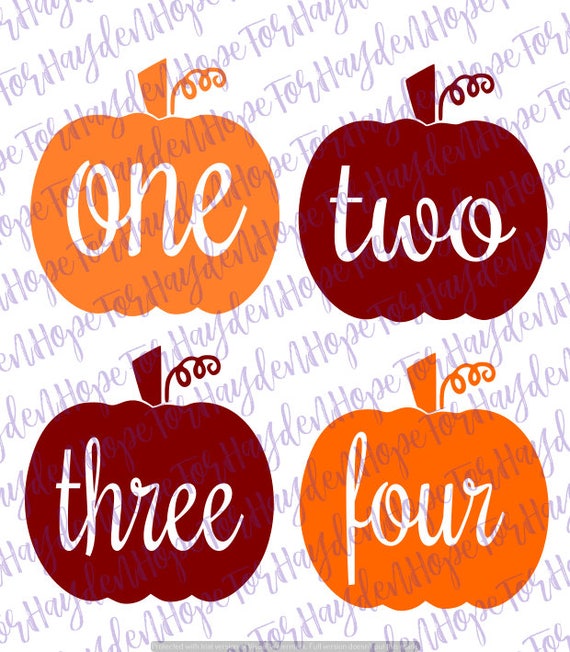 Download Pumpkin One Two Three Four SVG First Second Third Fourth ...