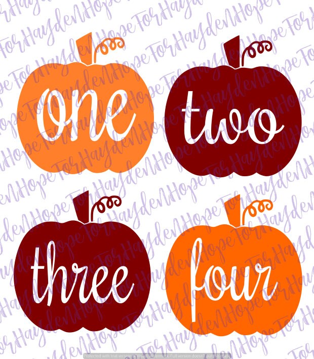 Download Pumpkin One Two Three Four SVG First Second Third Fourth ...