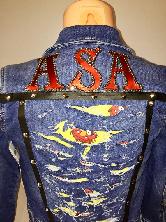 etsy custom denim jacket