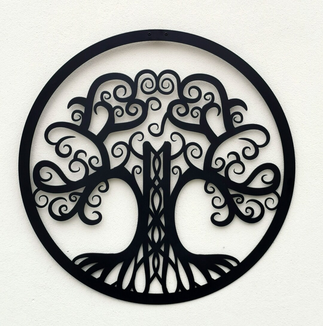 Tree of Life Metal Wall Art Large Wall Decor Family Tree Etsy