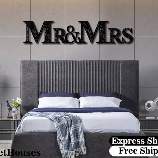 Mr and Mrs Headboard Etsy