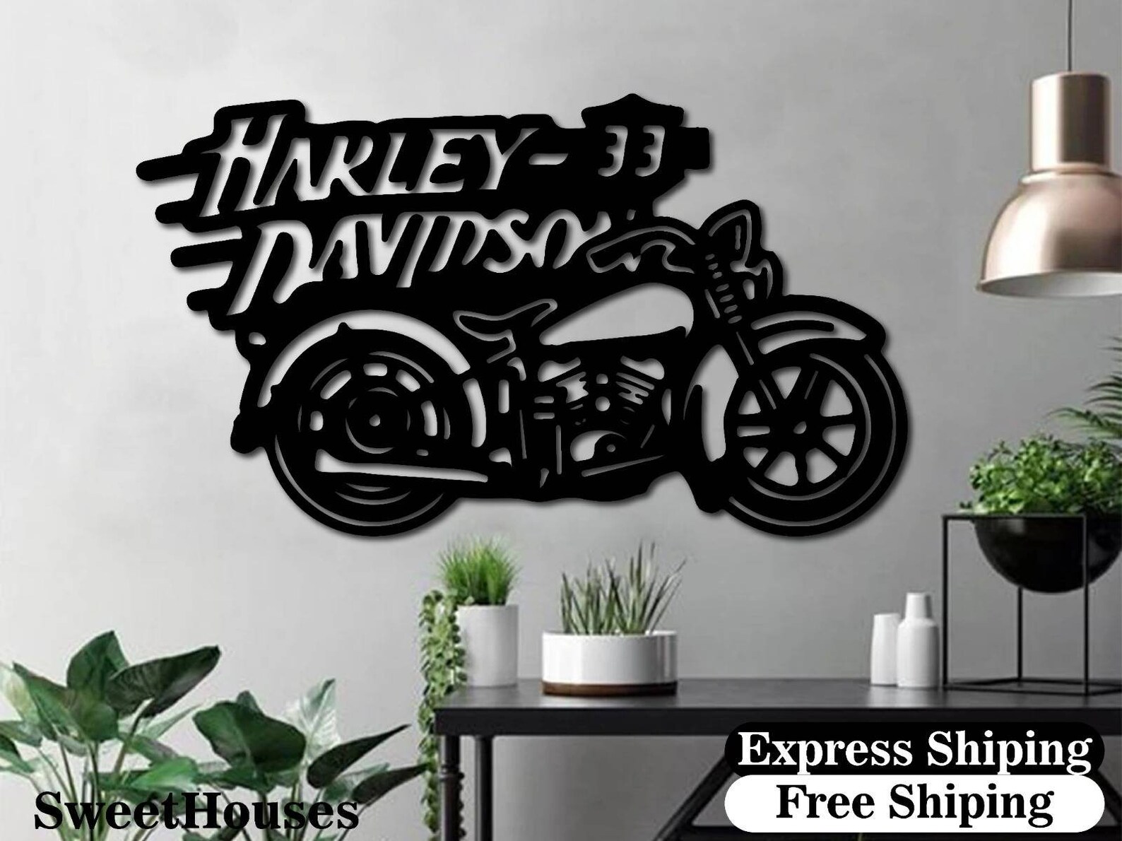 vintage harley davidson decor