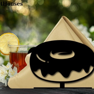 Hamburger Napkin Holder -Kitchen metal art , metal kitchen decor , cafe decor , napkin holder for cafe, Metal napkin holder - P0047