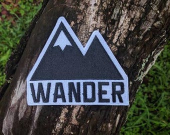 Wander Patch Adventure Travel Patches Car Pack Back pack Road trip Explore Wanderlust Wunderlust