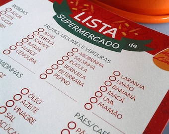 Grocery List Notepad (portuguese only)
