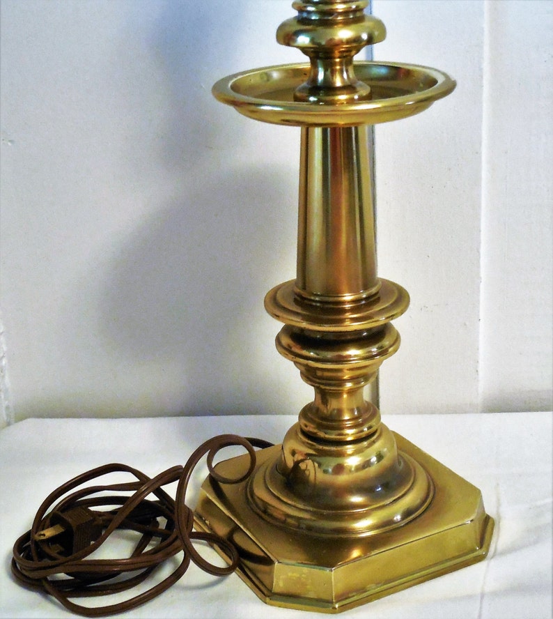 Stiffel Brass Table Lamp 30 Vintage Stiffel Candlestick Etsy