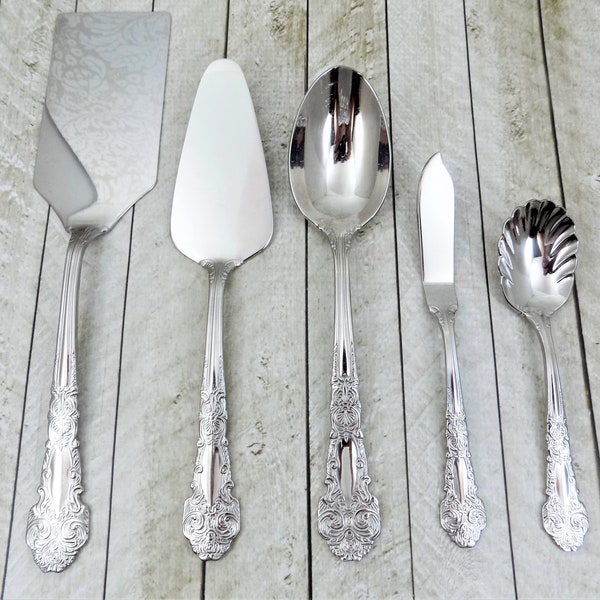 Reed and Barton Stainless, Renaissance Pattern, 18 10 Stainless, Serving Pieces, Sold Individually