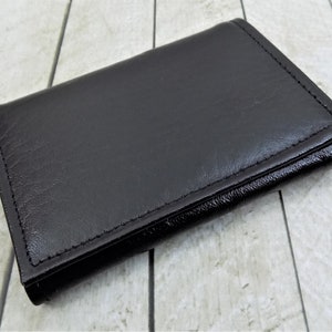 Billpak Black Leather Wallet Trifold Card Slot Original - Etsy