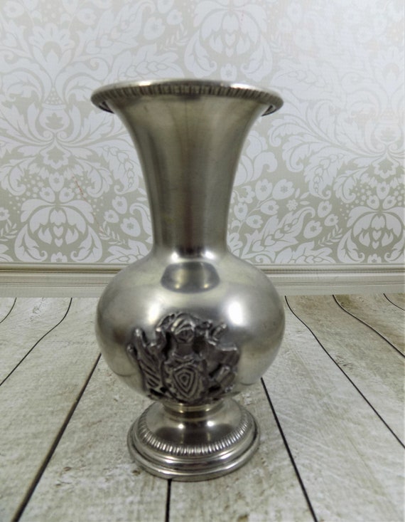 Italian Rama Peltro Vase 95 Pewter