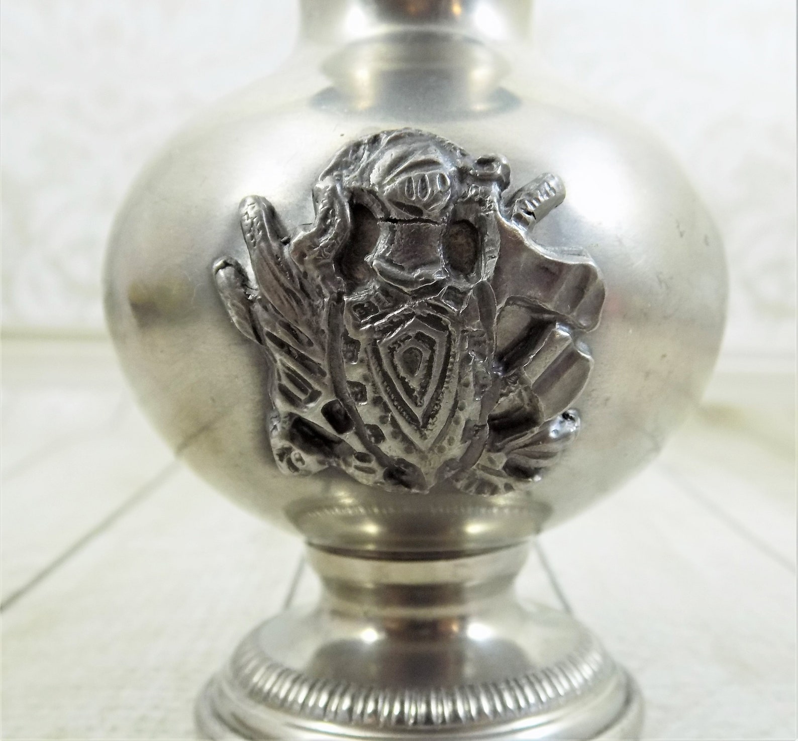 Italian Rama Peltro Vase 95 Pewter