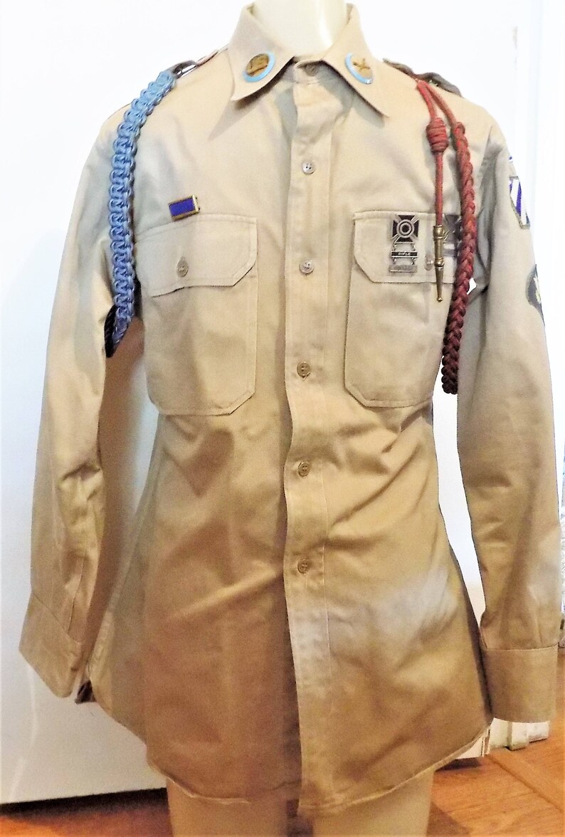 Army Issued Class B Khaki Uniform Shirt Long Sleeve Cotton | Etsy