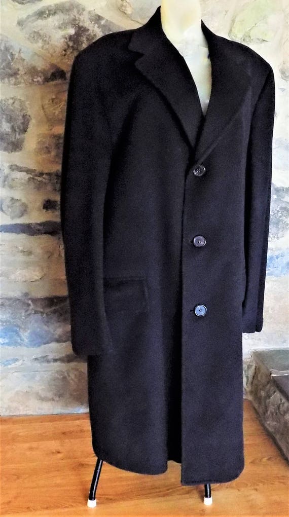100% Cachemire Manteau Noir Homme Marshall et Reed Sur | Etsy Les 100+ meilleures images de Manteau homme en 2020