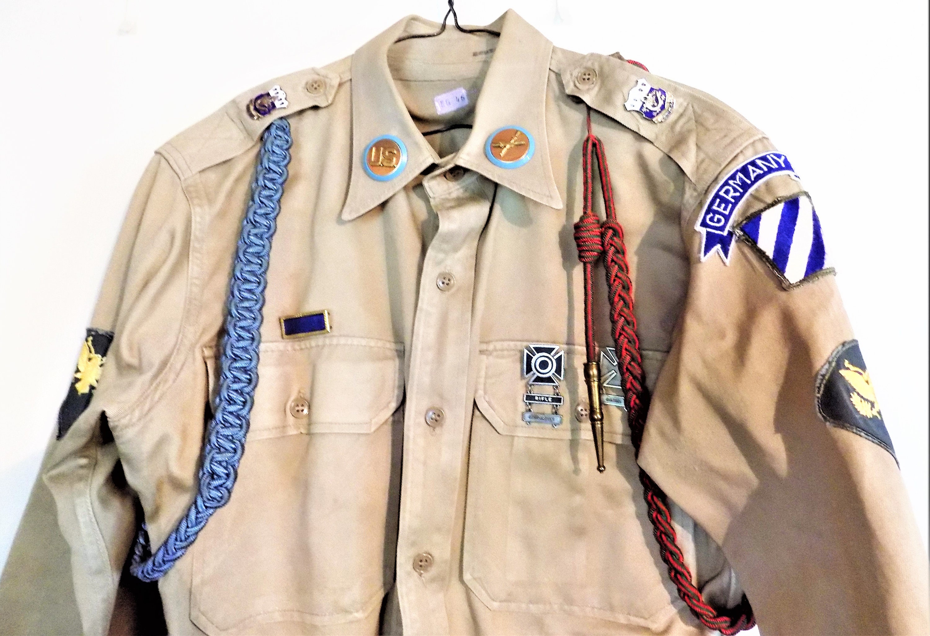 Army Issued Class B Khaki Uniform Shirt 