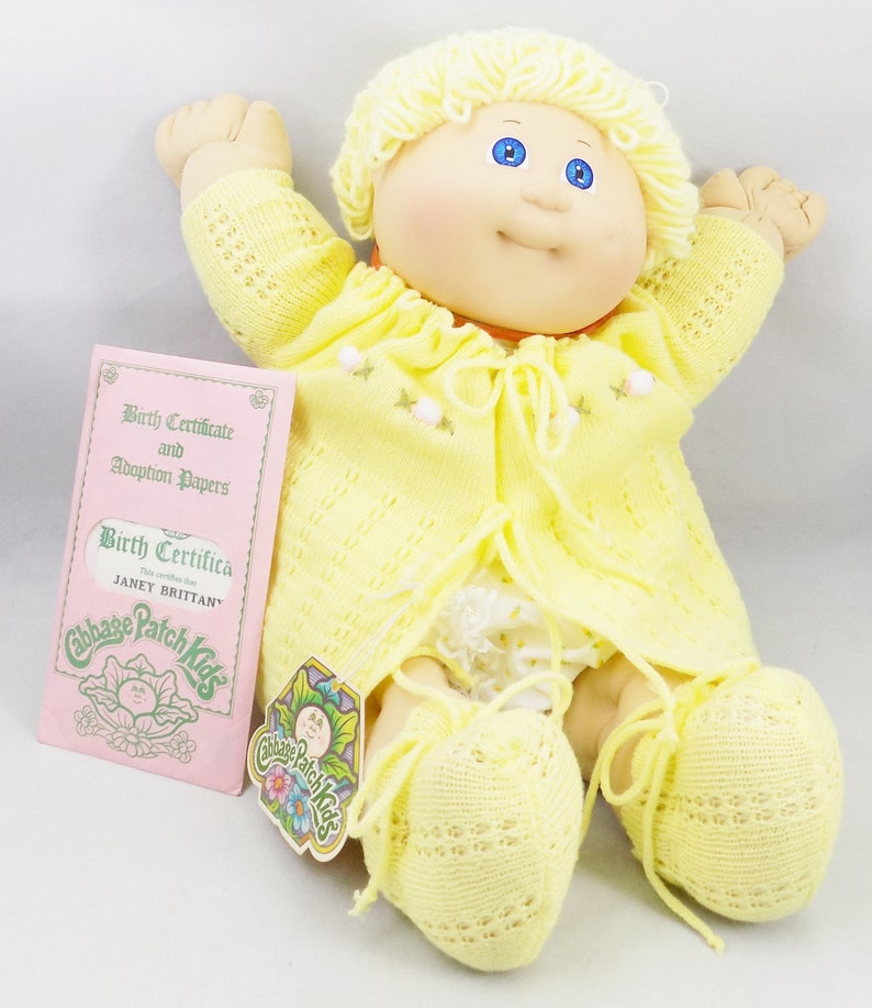 1984 Blonde Cabbage Patch Doll Cabbage Patch Kids with Etsy