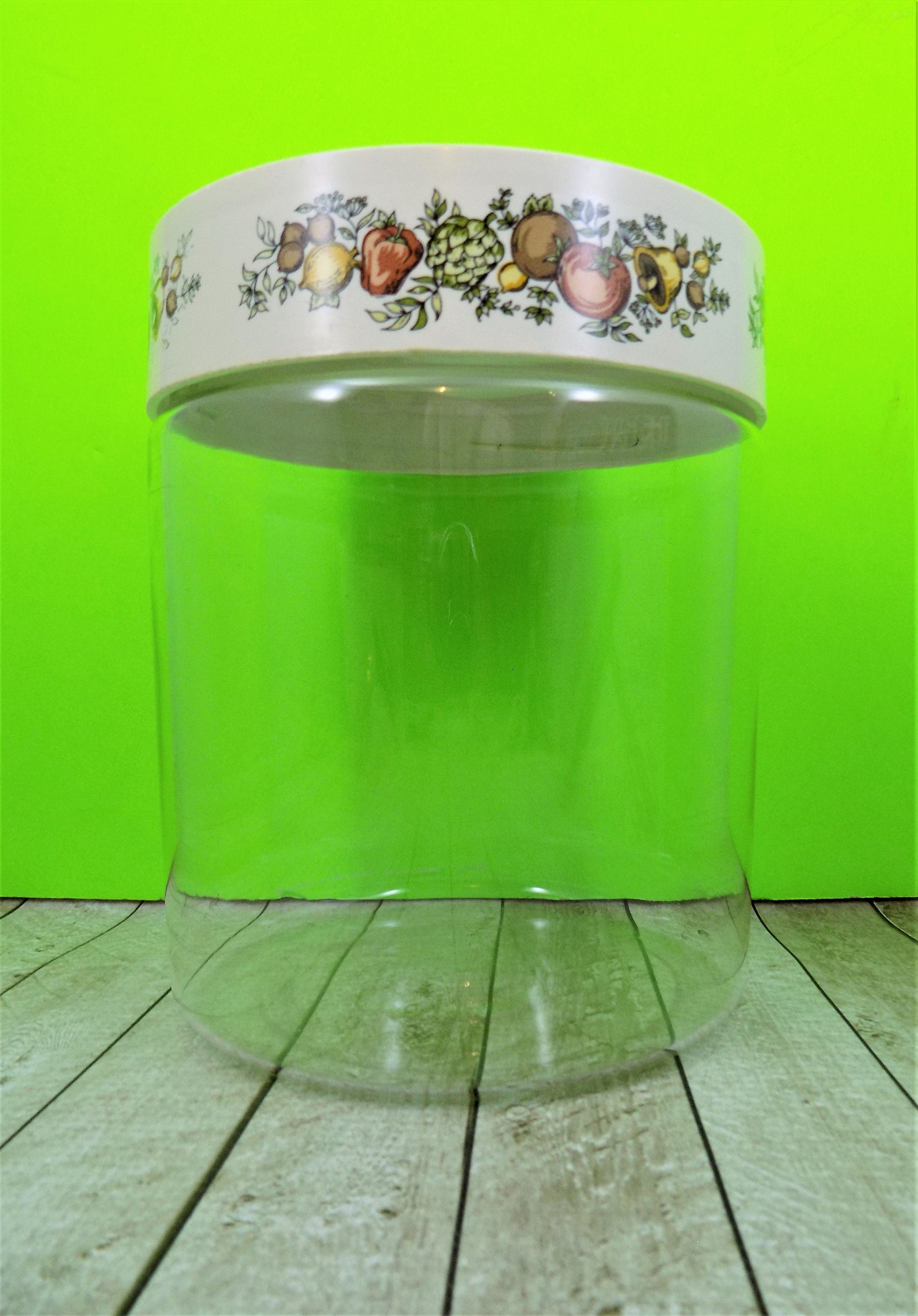 Pyrex Spice of Life Clear Glass Canister See and Store - Etsy