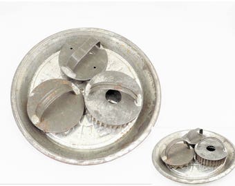 Antique Tin Pastry Cutters, Set of 3 Primitive Cookie Cutters