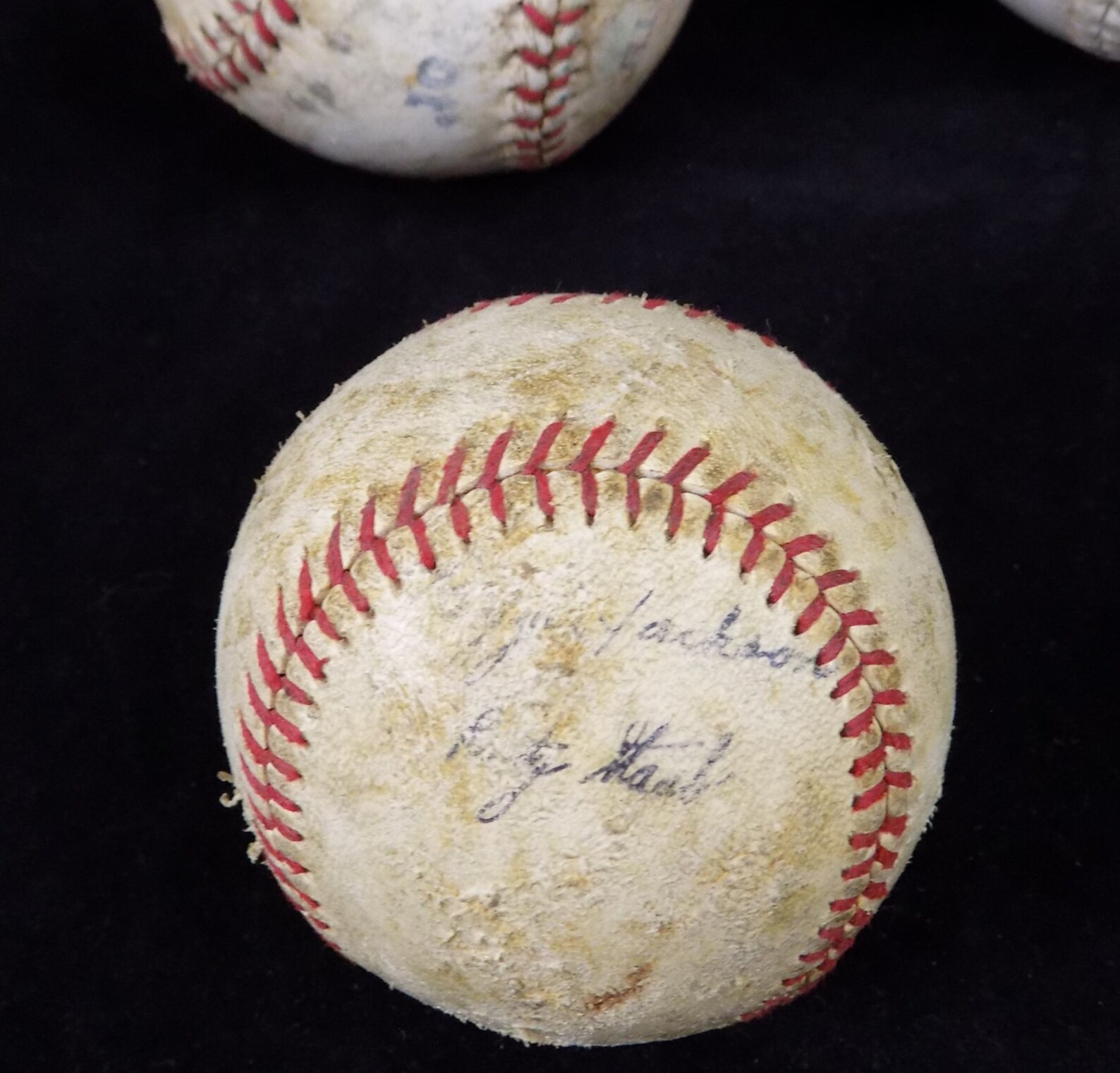 Softballs and Baseball 3 Sports Balls One Small Softball Etsy