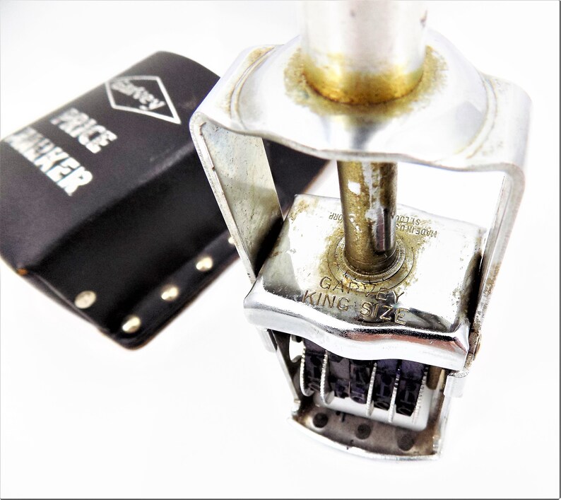 Garvey S 185 Price Marker Leather Belt Case Five Band Etsy